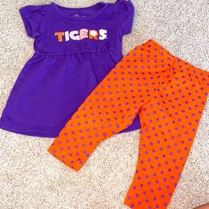 2 piece Clemson outfit